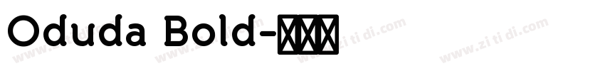 Oduda Bold字体转换
